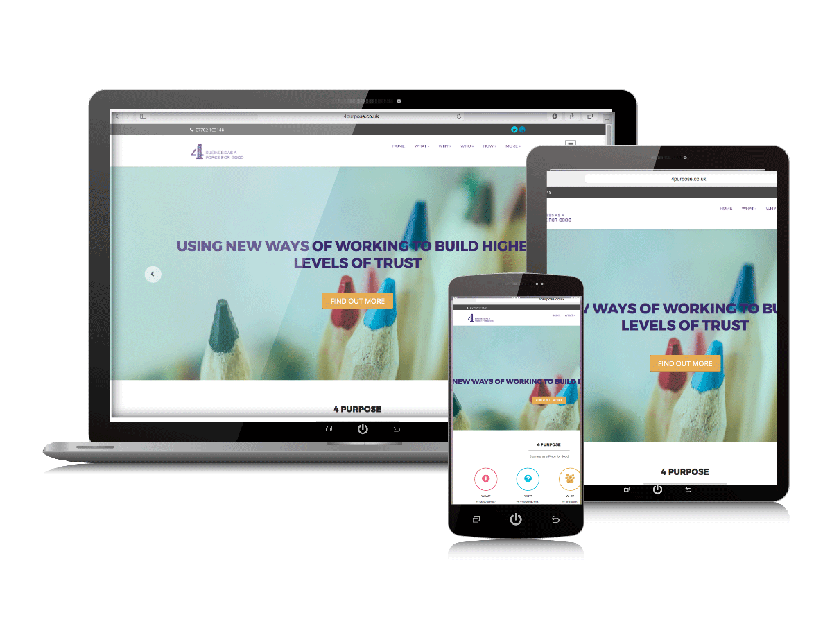 4 Purpose website design.