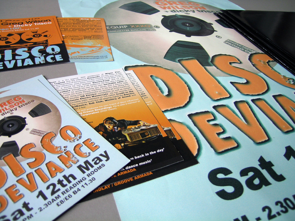 Disco Deviance posters and flyers