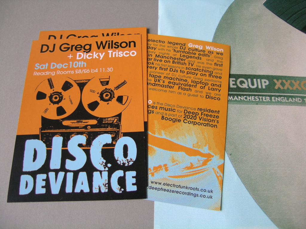 Disco Deviance posters and flyers.