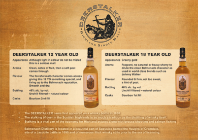 Deerstalker whisky poster