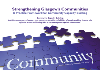 Community Capacity building guidance leaflet folded to A5