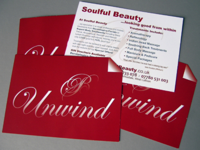 Unwind Soulful Beauty leaflet